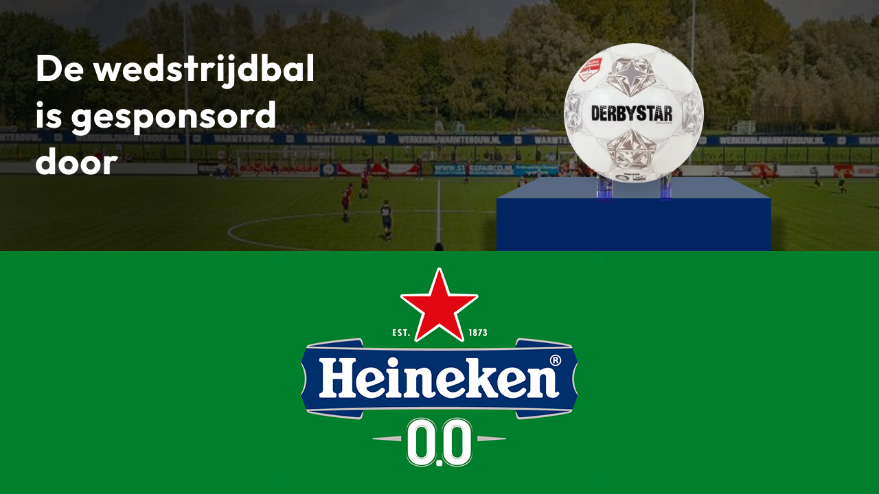Heineken eerste balsponsor van het seizoen