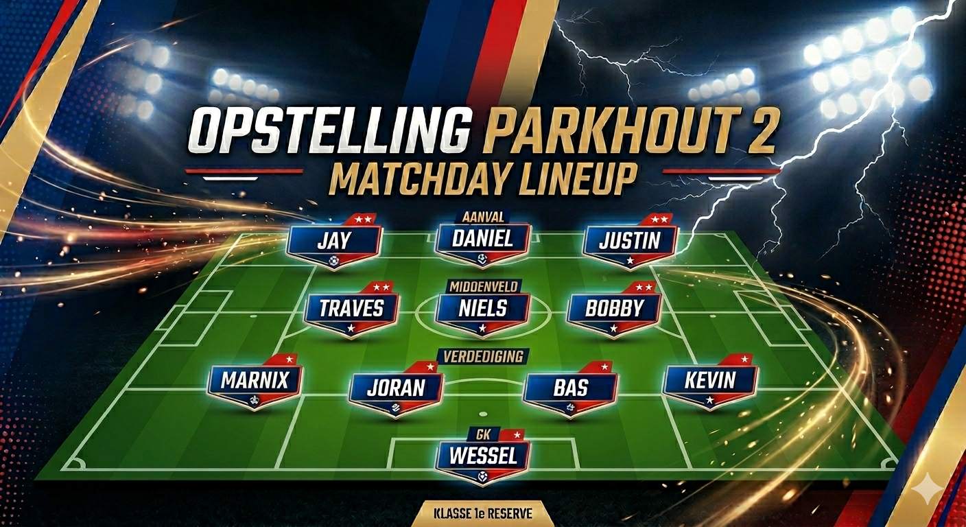 sv Parkhout 2 wint ook van Scherpenzeel en boekt 11e overwinning op rij!