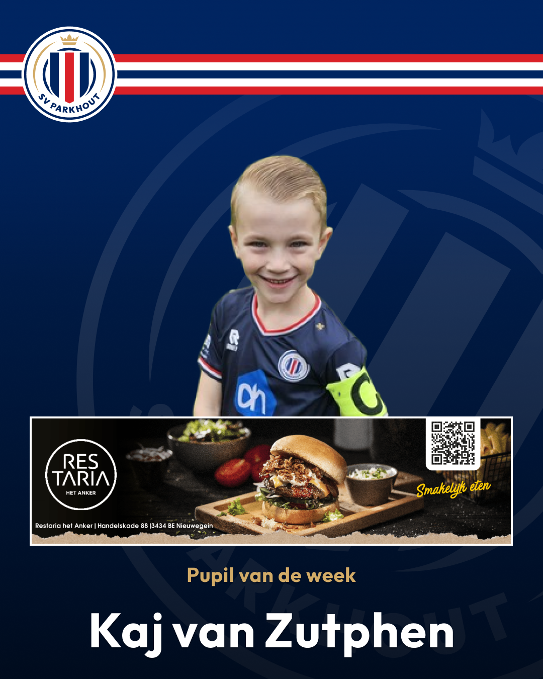 &quote;Restaria Het Anker&quote; pupil van de week: Kaj van Zutphen