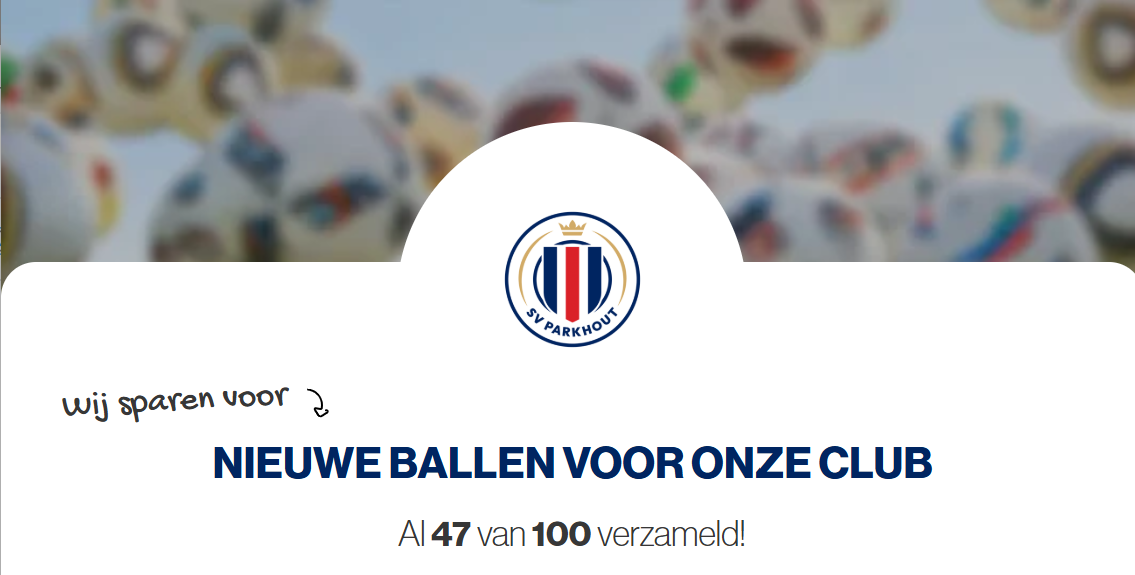 Sponsoractie Ballen voor sv Parkhout