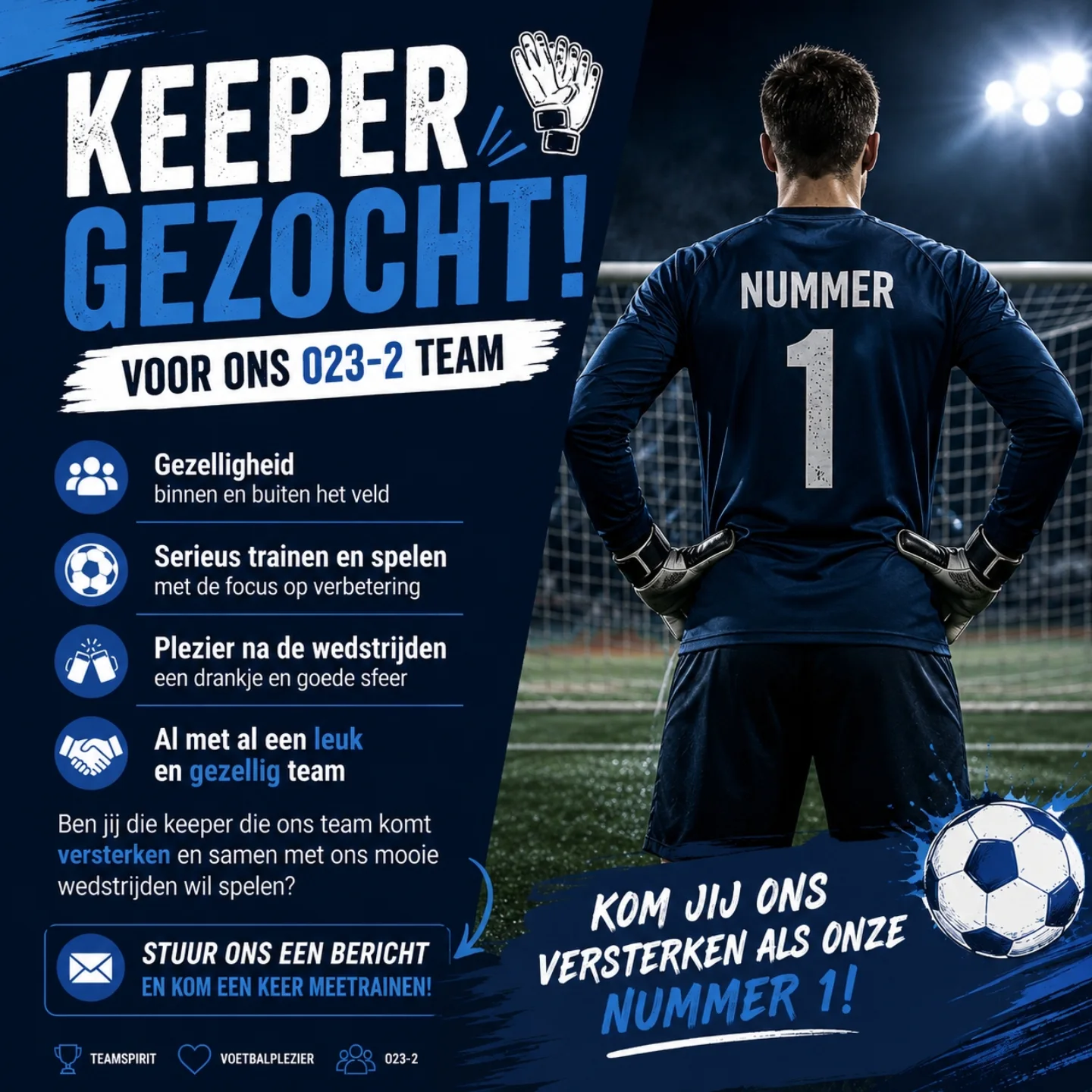 O23-2 mist maar één ding: een keeper